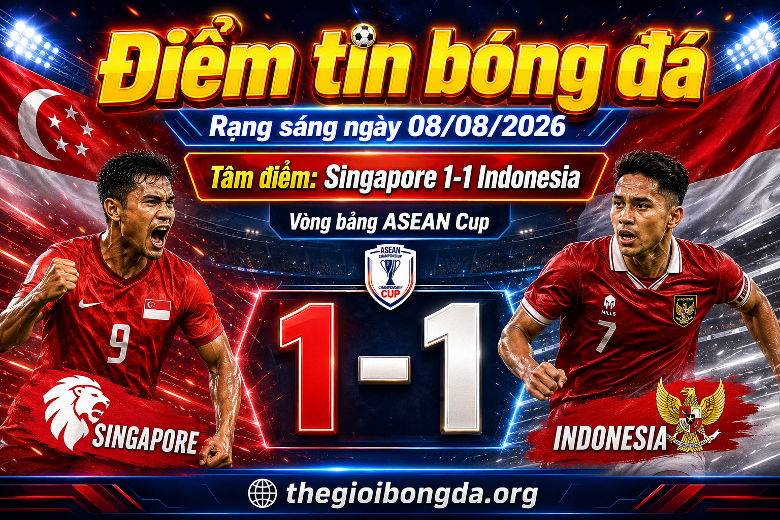 Điểm tin bóng đá rạng sáng ngày 08/08/2026
