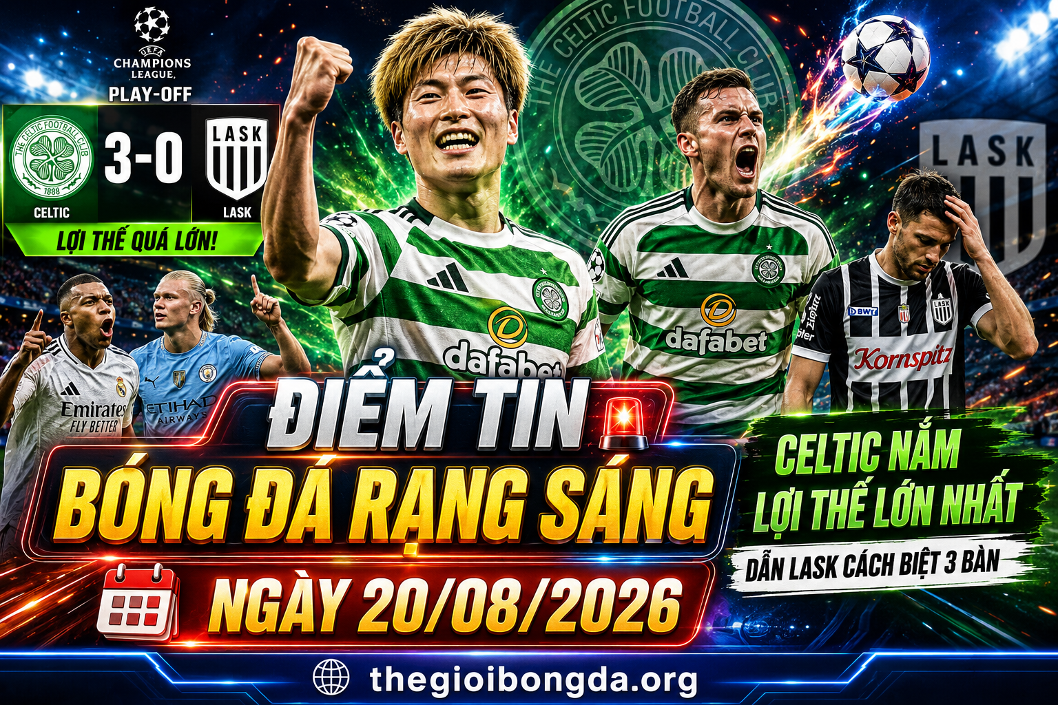 Điểm tin bóng đá rạng sáng ngày 20/08/2026