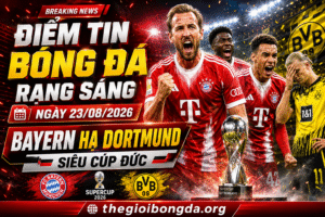 Điểm tin bóng đá rạng sáng ngày 23/08/2026