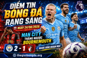 Điểm tin bóng đá rạng sáng ngày 24/08/2026