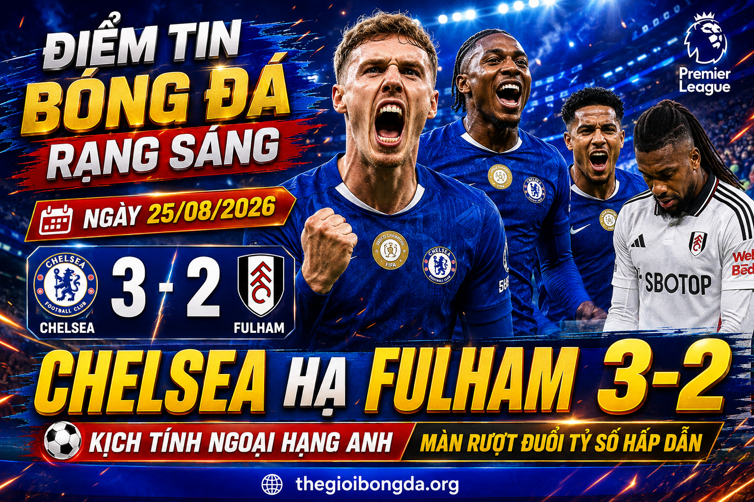 Điểm tin bóng đá rạng sáng ngày 25/08/2026