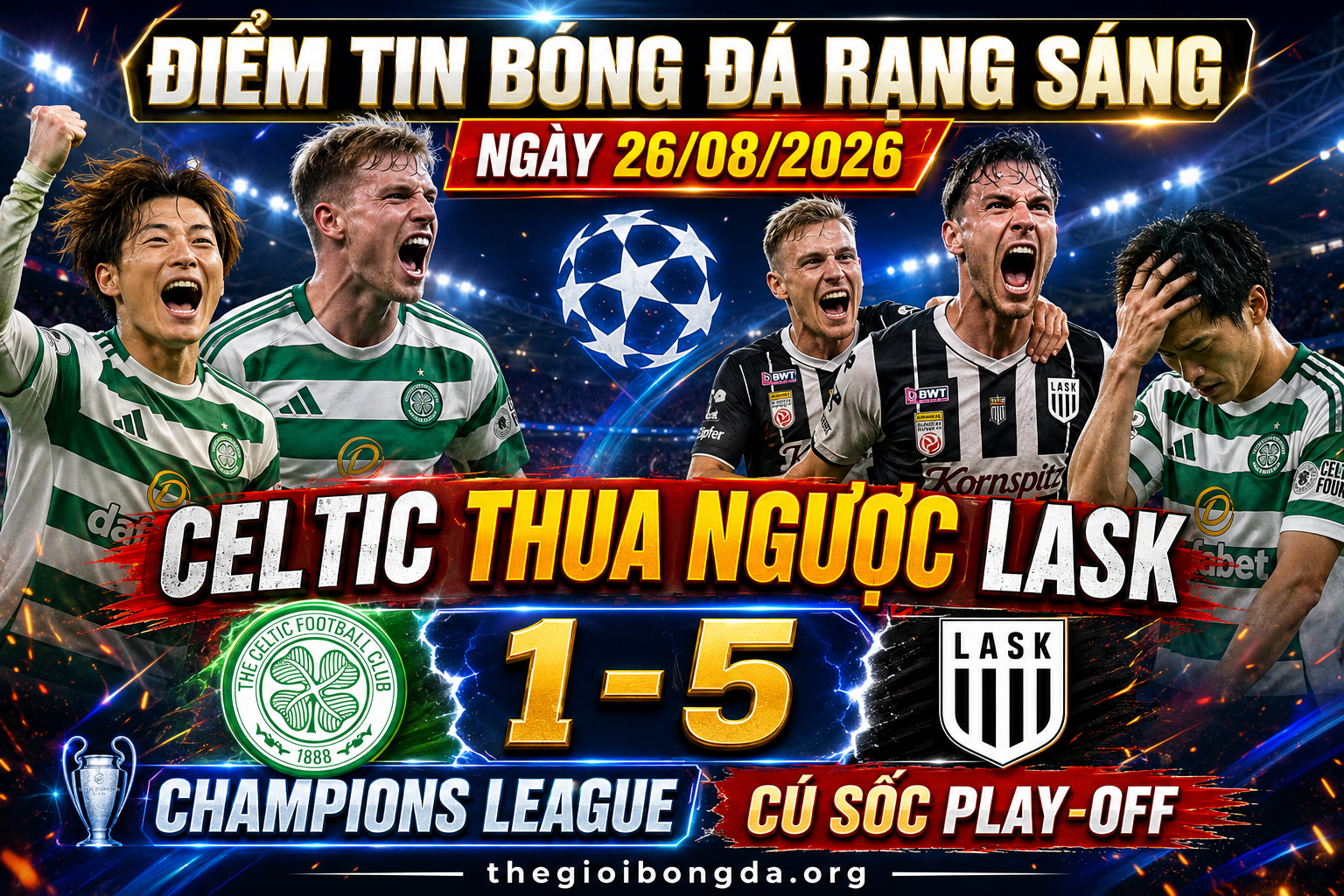 Điểm tin bóng đá rạng sáng ngày 26/08/2026