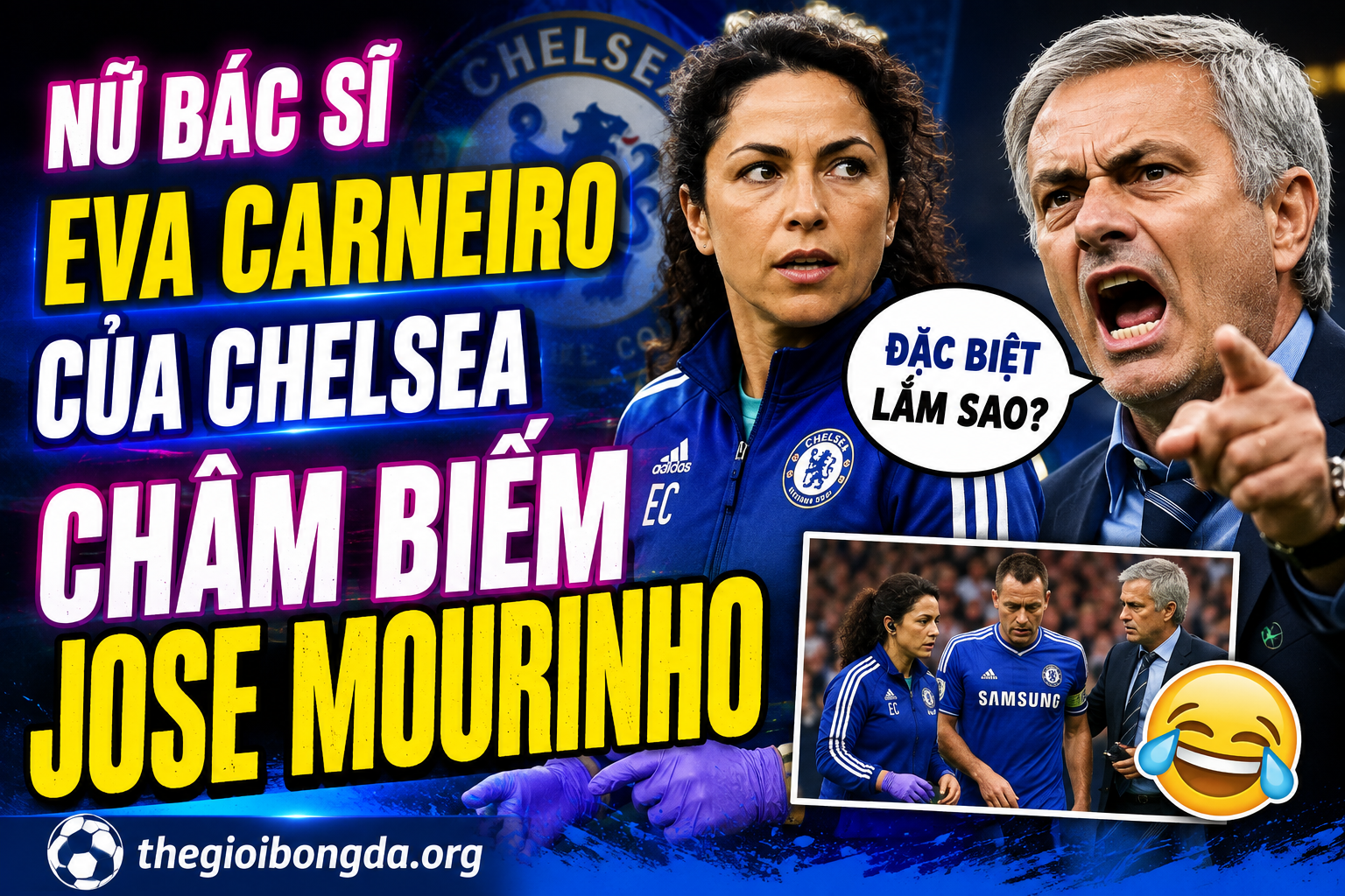 Nữ bác sĩ gợi cảm của Chelsea châm biếm Jose Mourinho