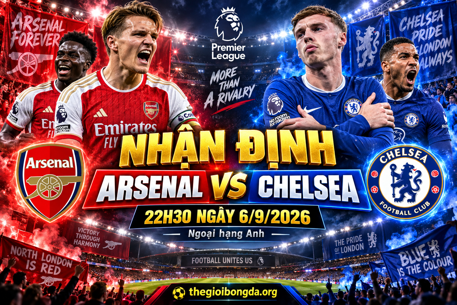 Nhận định Arsenal vs Chelsea