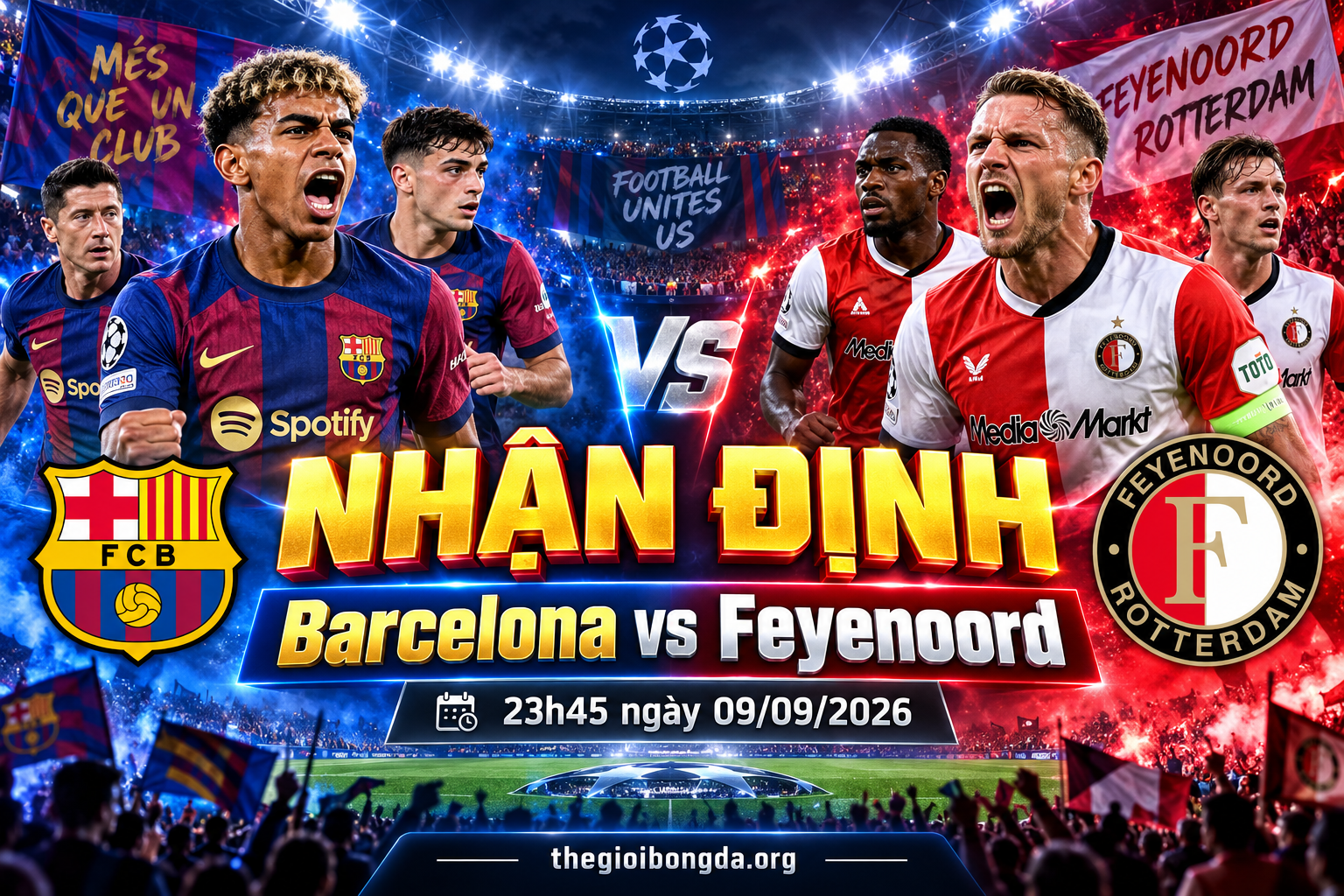 Nhận định Barcelona vs Feyenoord