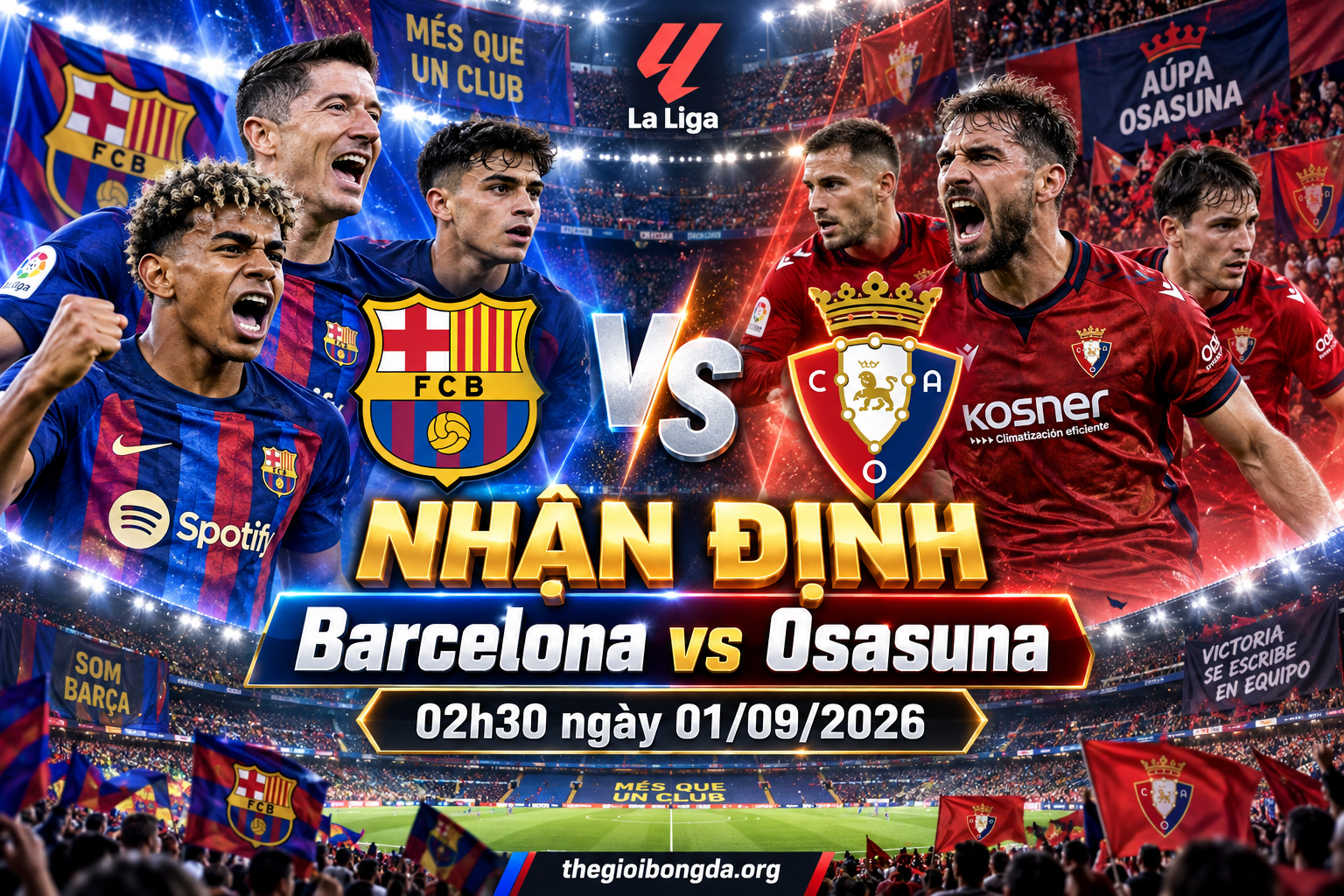 Nhận định Barcelona vs Osasuna