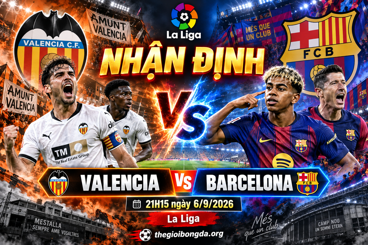 Nhận định Valencia vs Barcelona